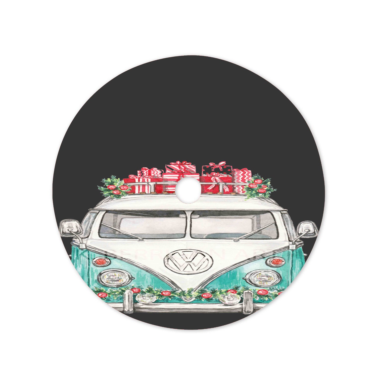 Vw Christmas Tree Skirt 36 X 36 Inch