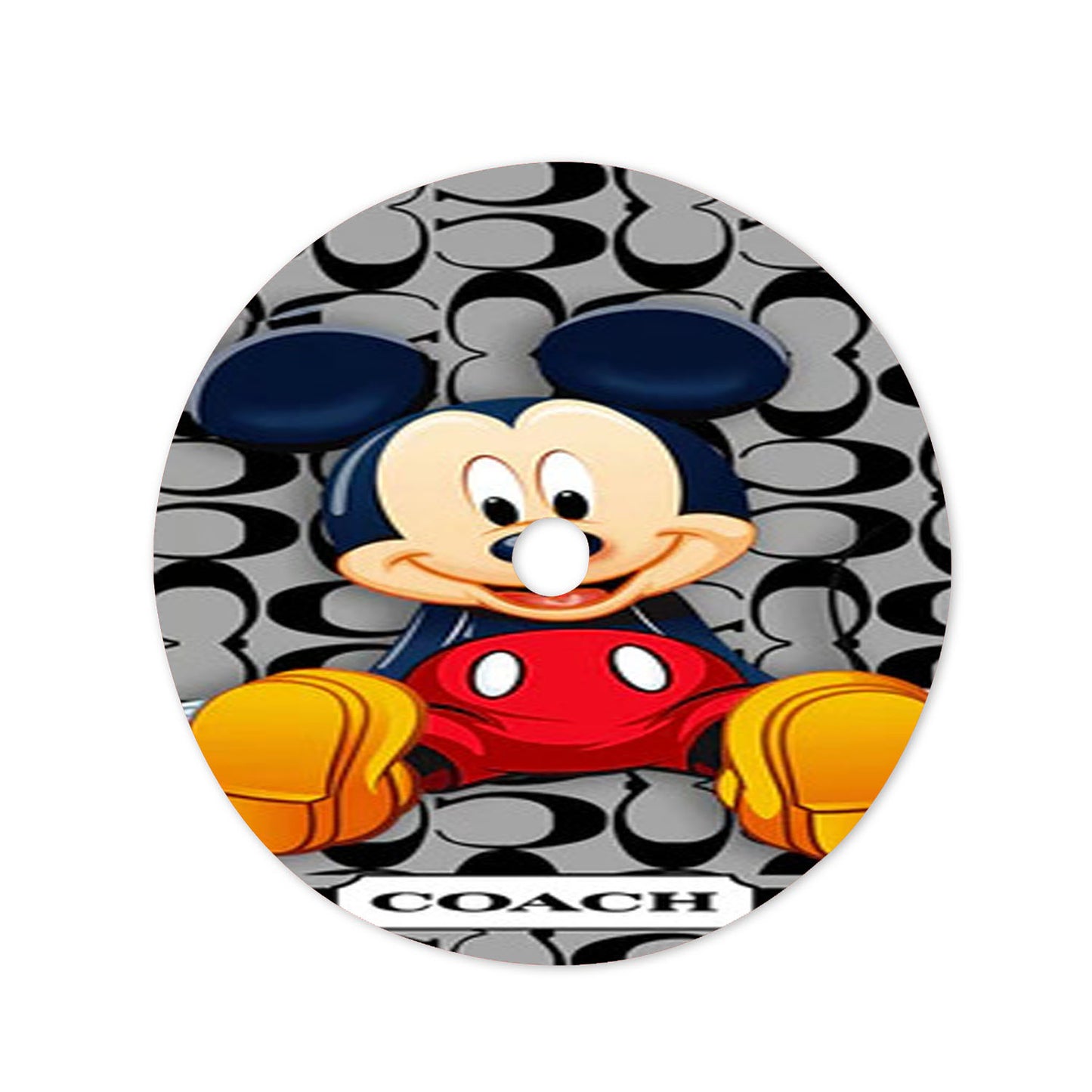 Coach Mickey Mouse Cartoon Christmas Tree Skirt 36 X 36 Inch