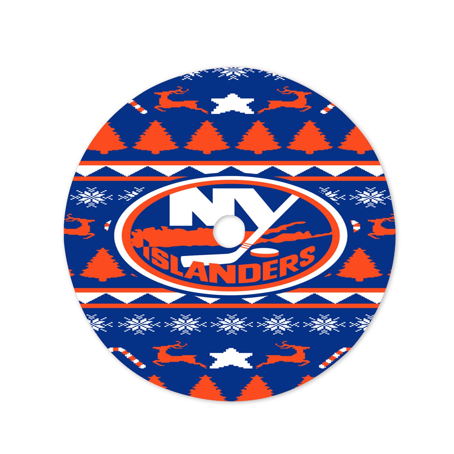 Islanders Sweater Christmas Tree Skirt 36 X 36 Inch