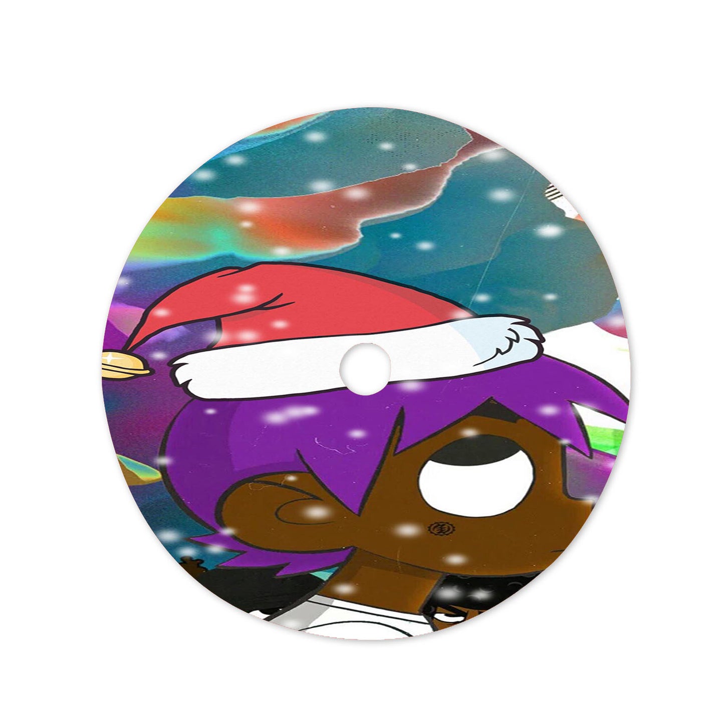 Lil Uzi Santa Christmas Tree Skirt 36 X 36 Inch