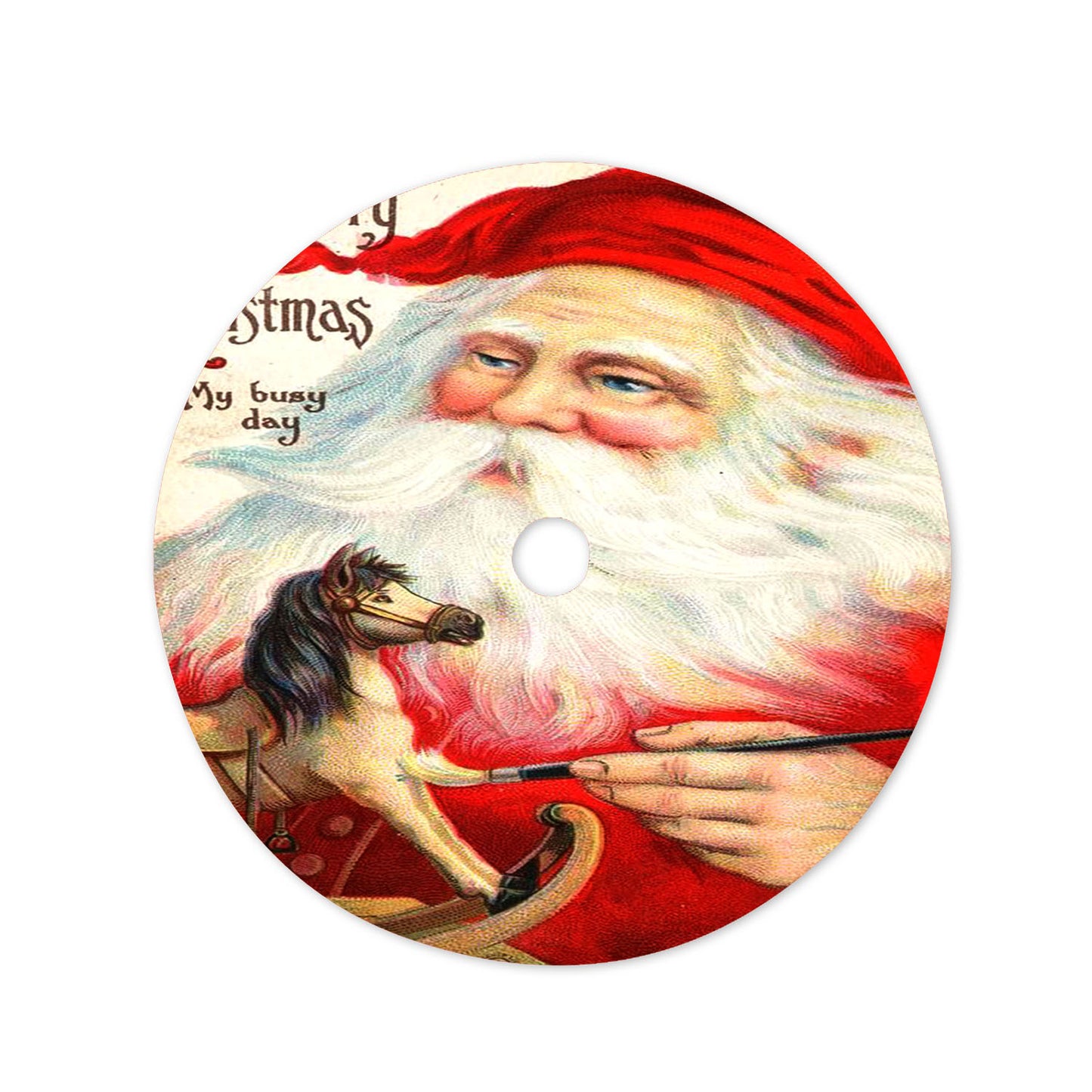Merry My Busy Day Christmas Tree Skirt 36 X 36 Inch