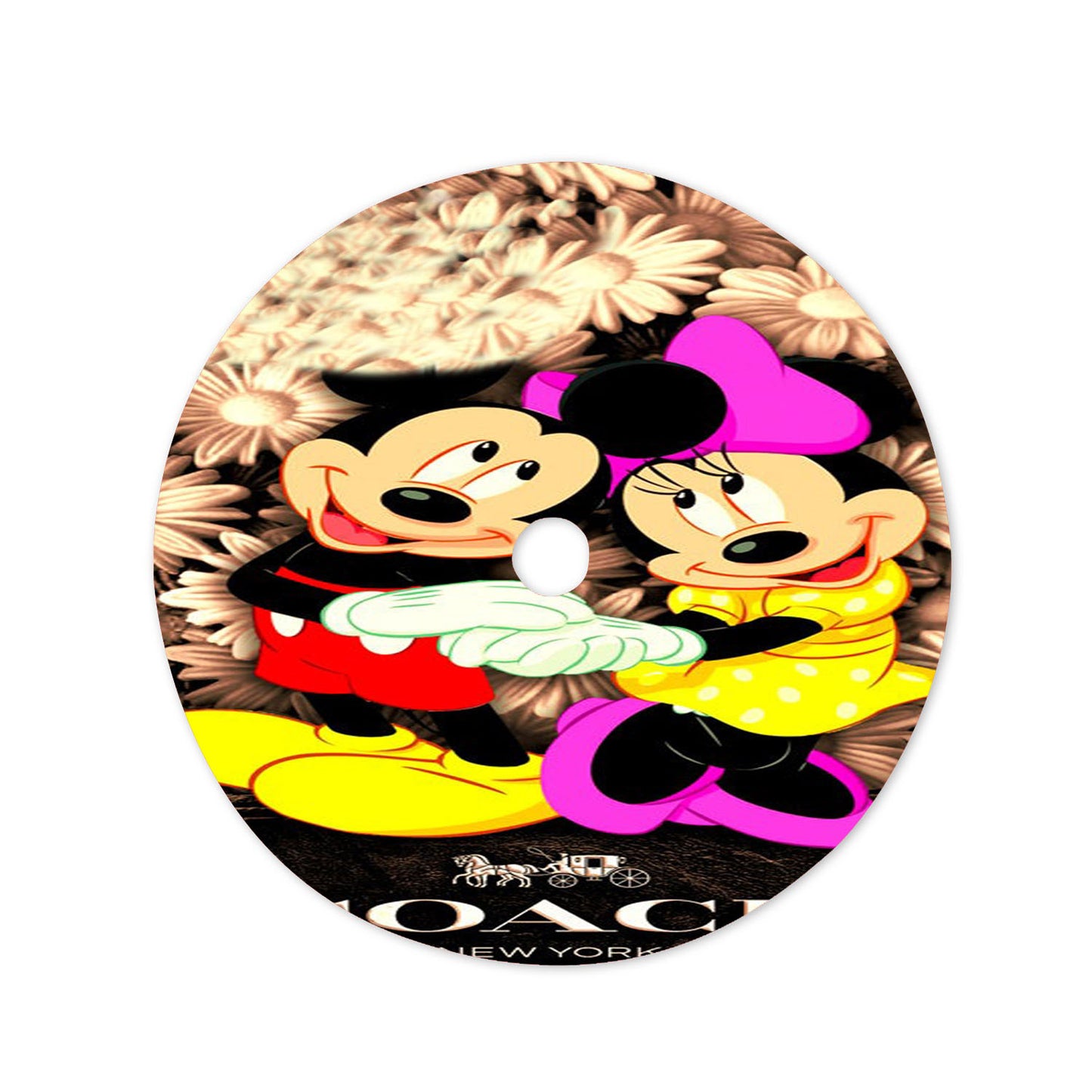 Mickey And Minnie Mouse Coach Cool Christmas Tree Skirt 36 X 36 Inch