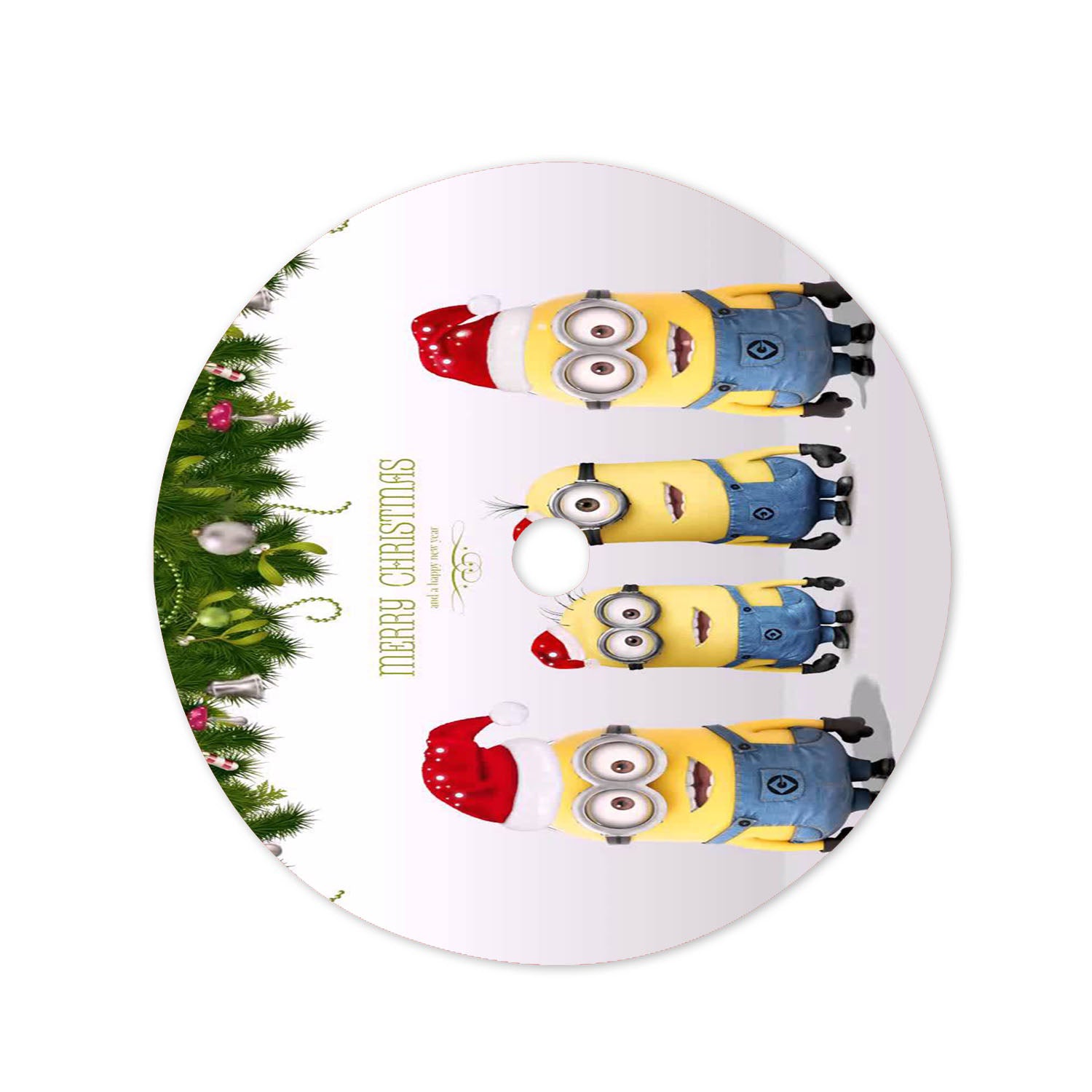 Minions Christmas Christmas Tree Skirt 36 X 36 Inch