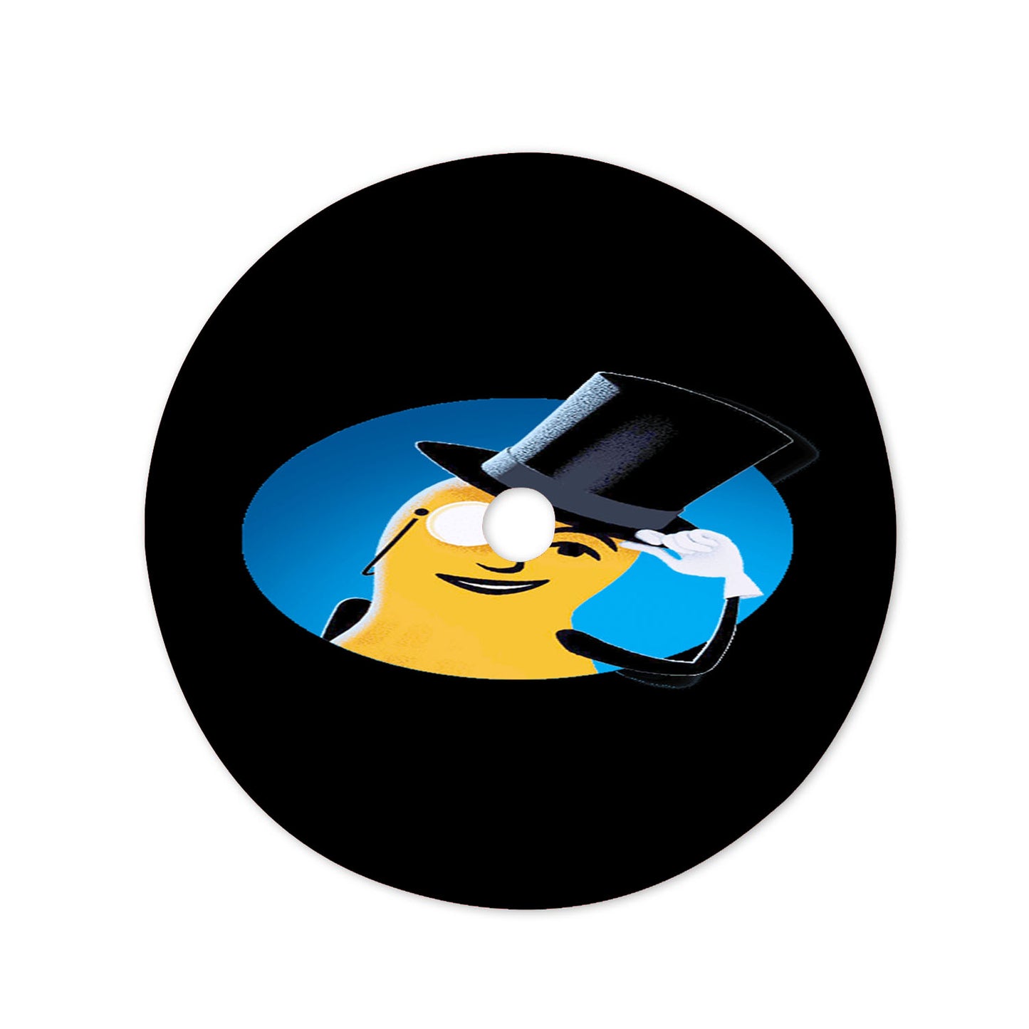Mr Peanuts Cartoon On Black Christmas Tree Skirt 36 X 36 Inch