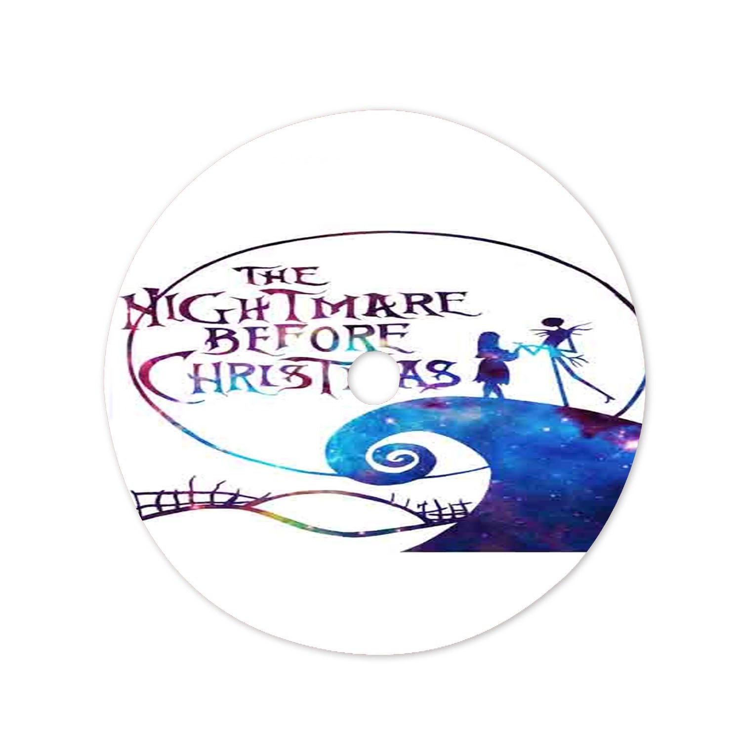 Nightmare Before Jack And Sally Galaxy Christmas Tree Skirt 36 X 36 Inch