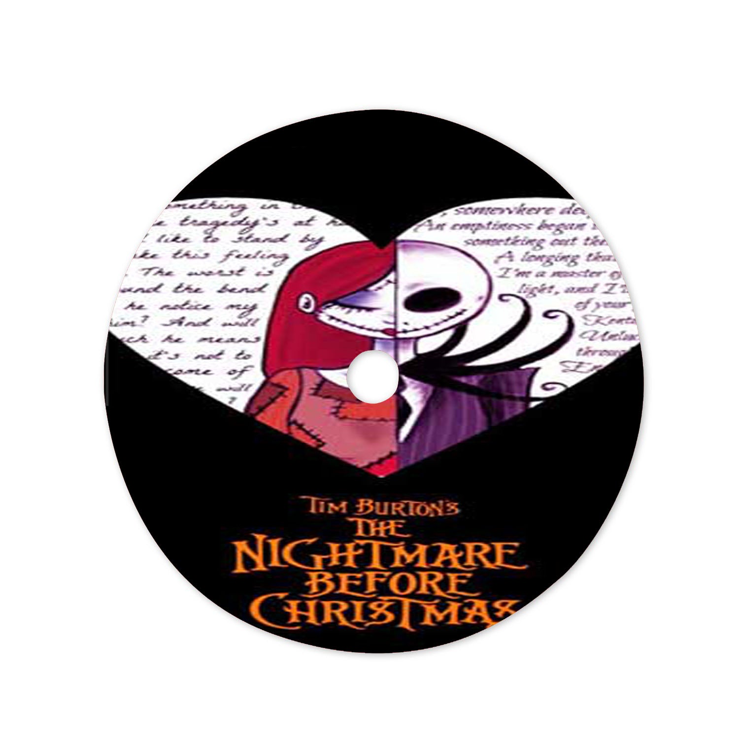 Nightmare Before Jack Sally Split Christmas Tree Skirt 36 X 36 Inch