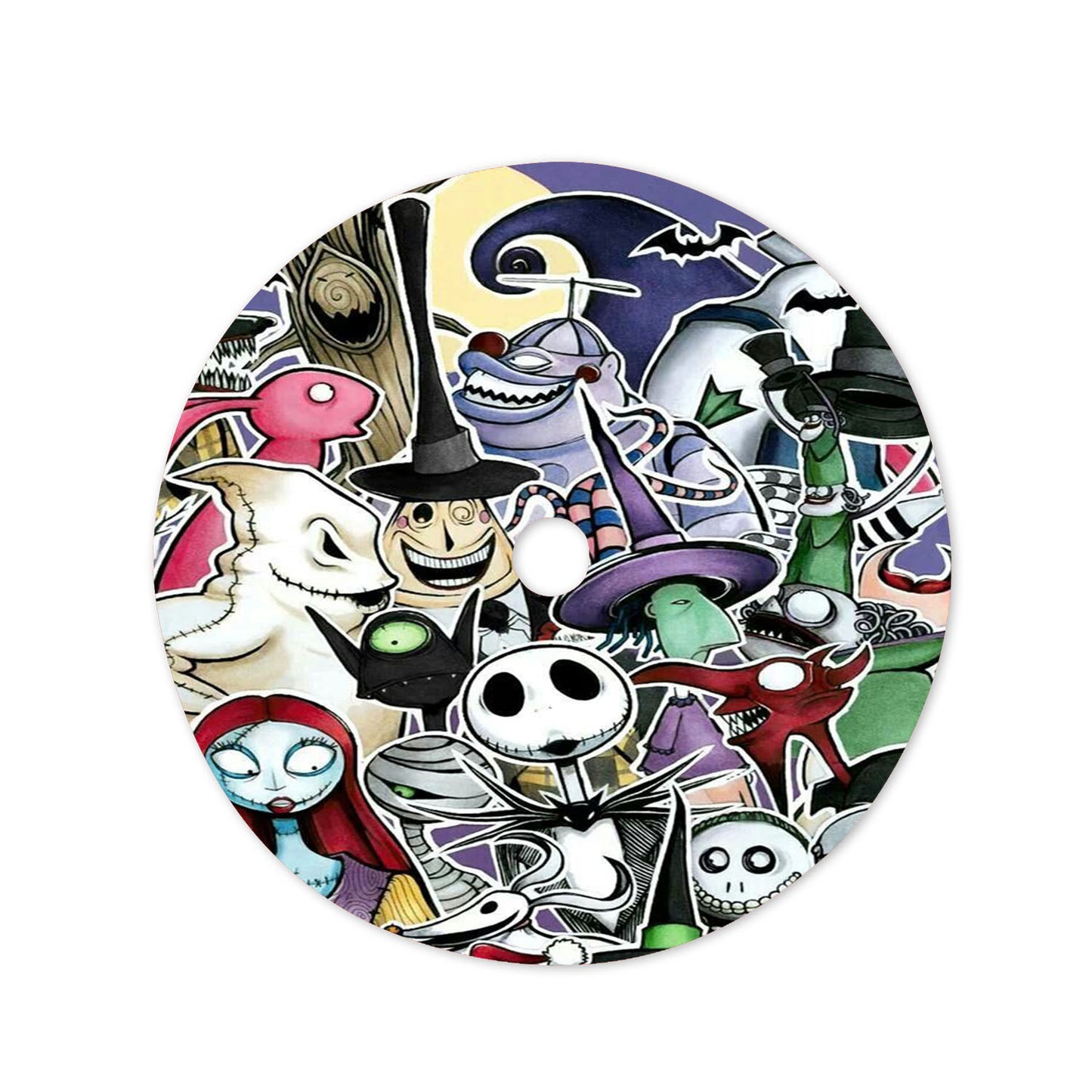 Nightmare Before Tim Burton All Characters Christmas Tree Skirt 36 X 36 Inch