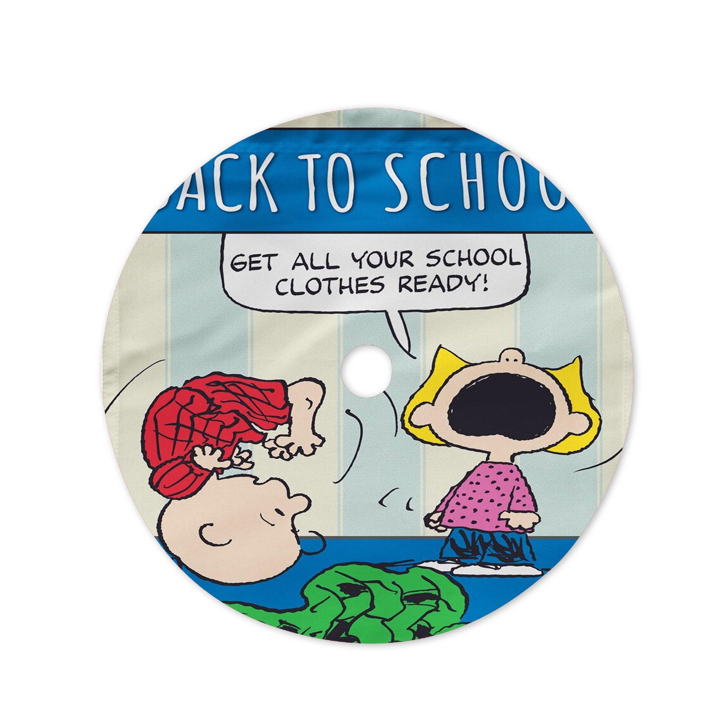 Peanuts Back To School Charlie Brown Christmas Tree Skirt 36 X 36 Inch