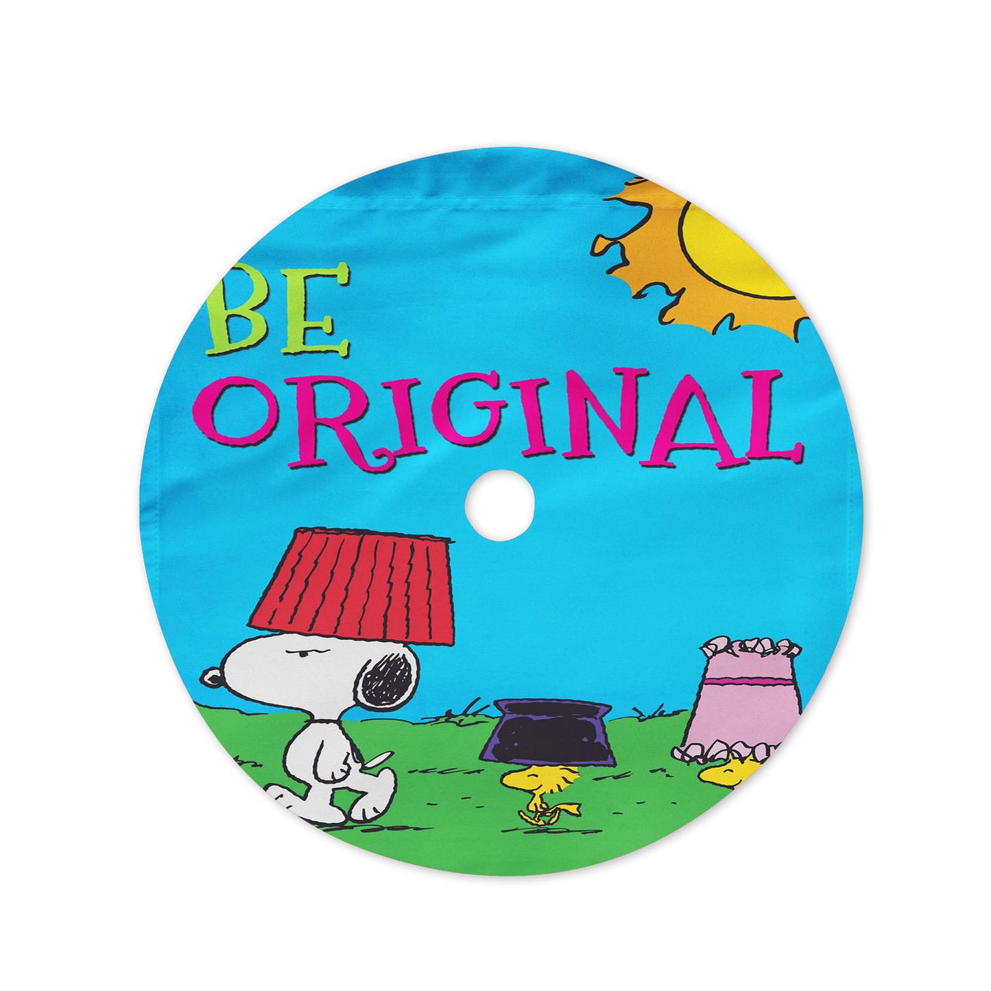 Peanuts Be Original Snoopy And Friends Christmas Tree Skirt 36 X 36 Inch