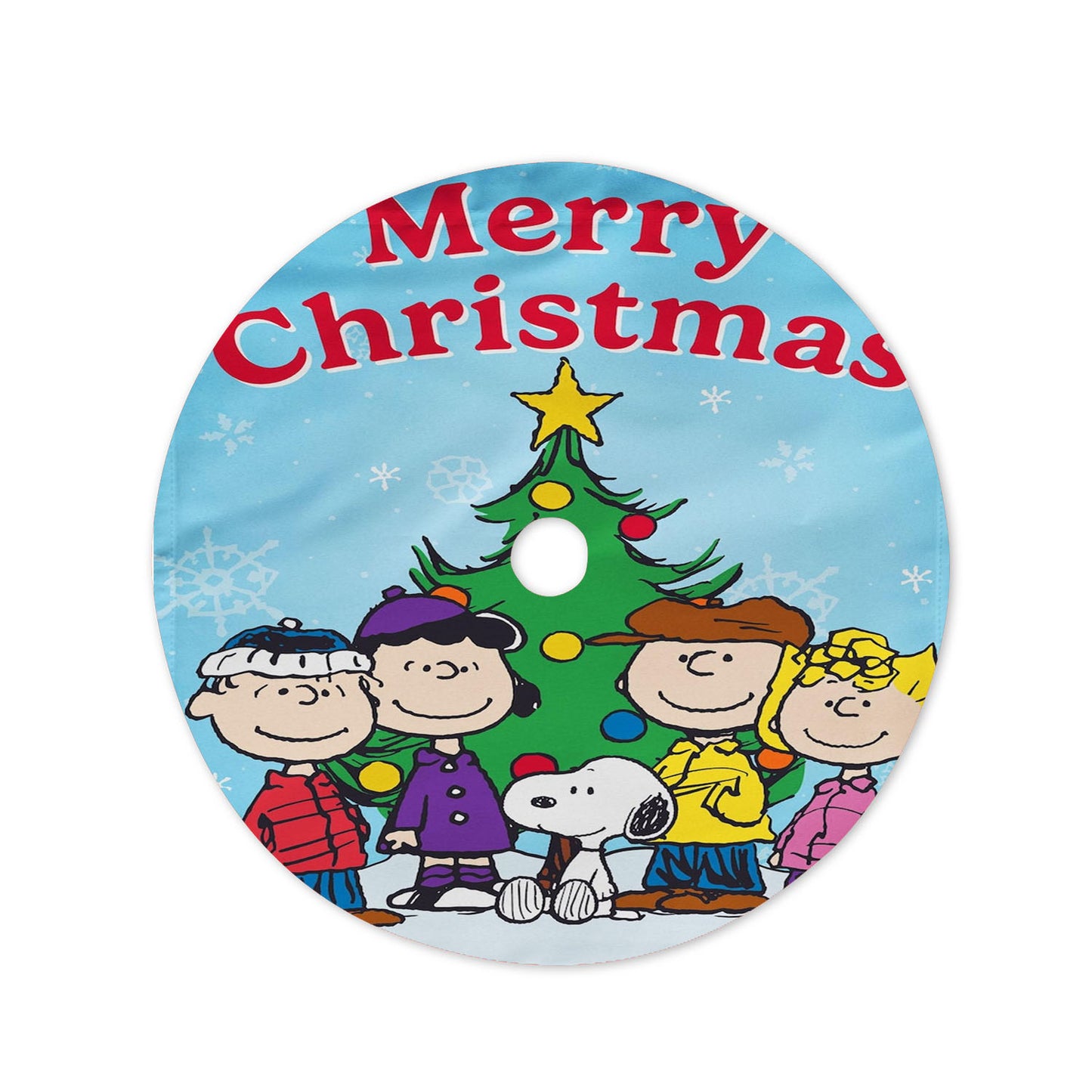 Peanuts Christmas Christmas Tree Skirt 36 X 36 Inch