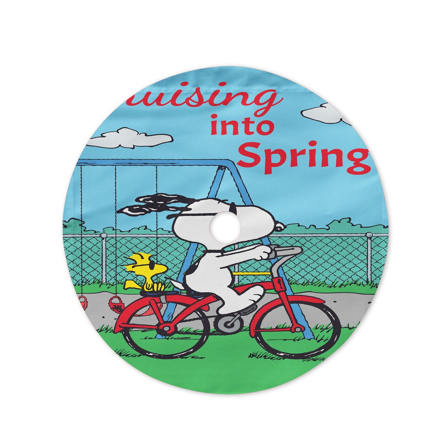 Peanuts Cruising Into Spring Christmas Tree Skirt 36 X 36 Inch