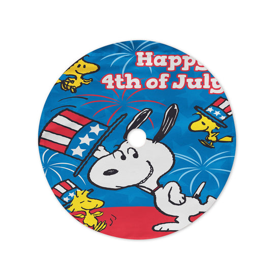 Peanuts Happy Fourth Top Hat Snoopy Christmas Tree Skirt 36 X 36 Inch