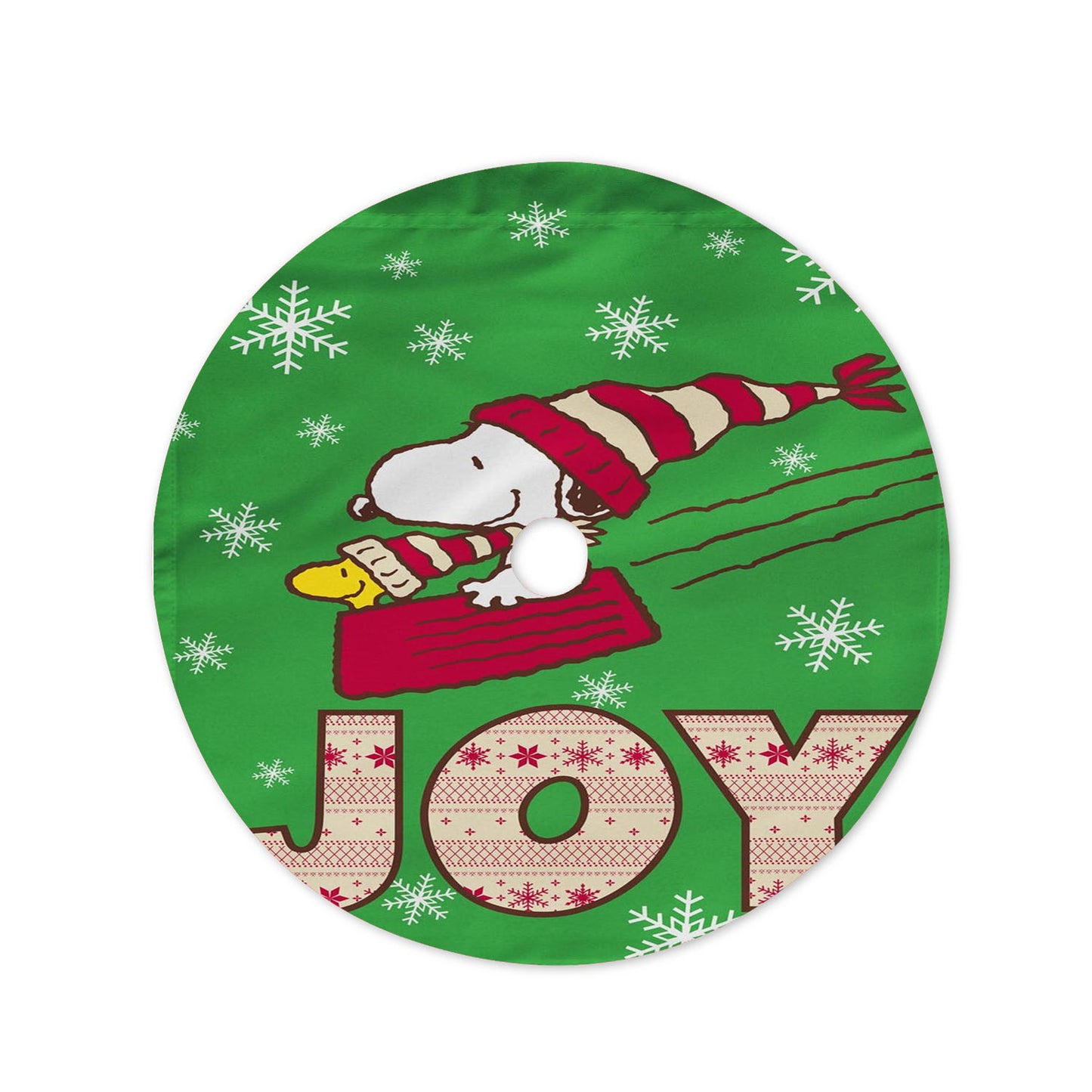 Peanuts Joy Snoopy And Woodstock Christmas Christmas Tree Skirt 36 X 36 Inch