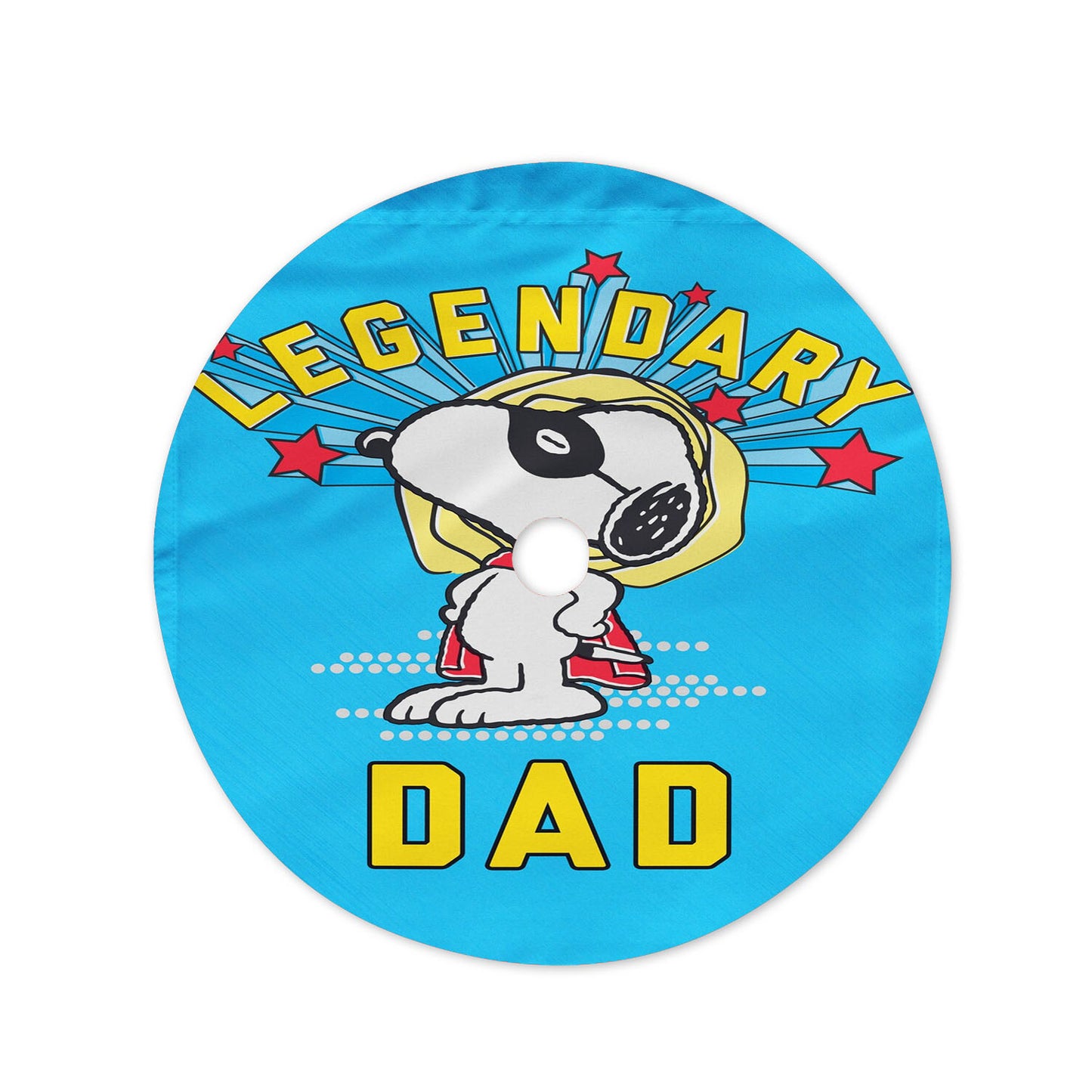 Peanuts Legendary Dad Christmas Tree Skirt 36 X 36 Inch