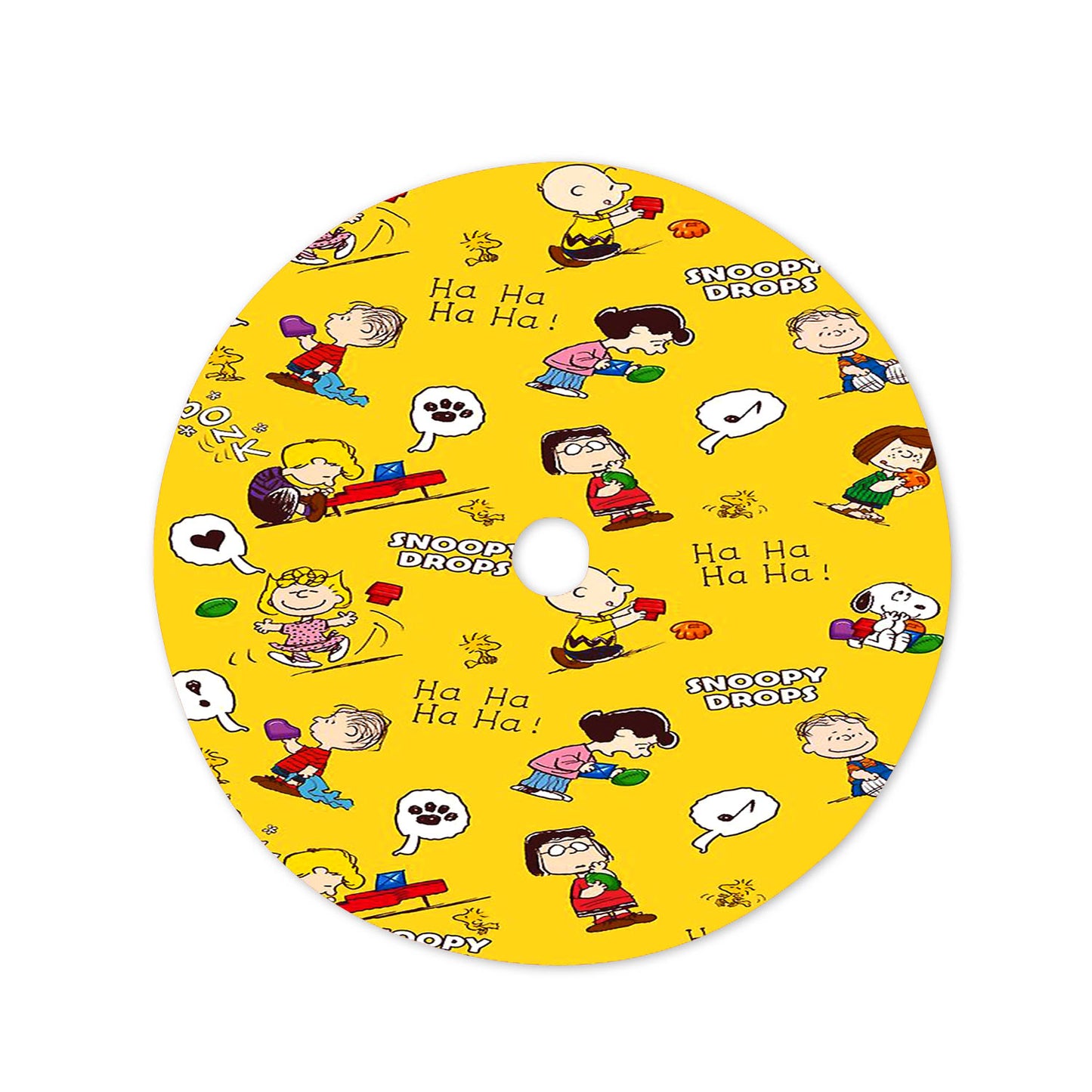 Peanuts Movie Worldwide Doodle Character Christmas Tree Skirt 36 X 36 Inch