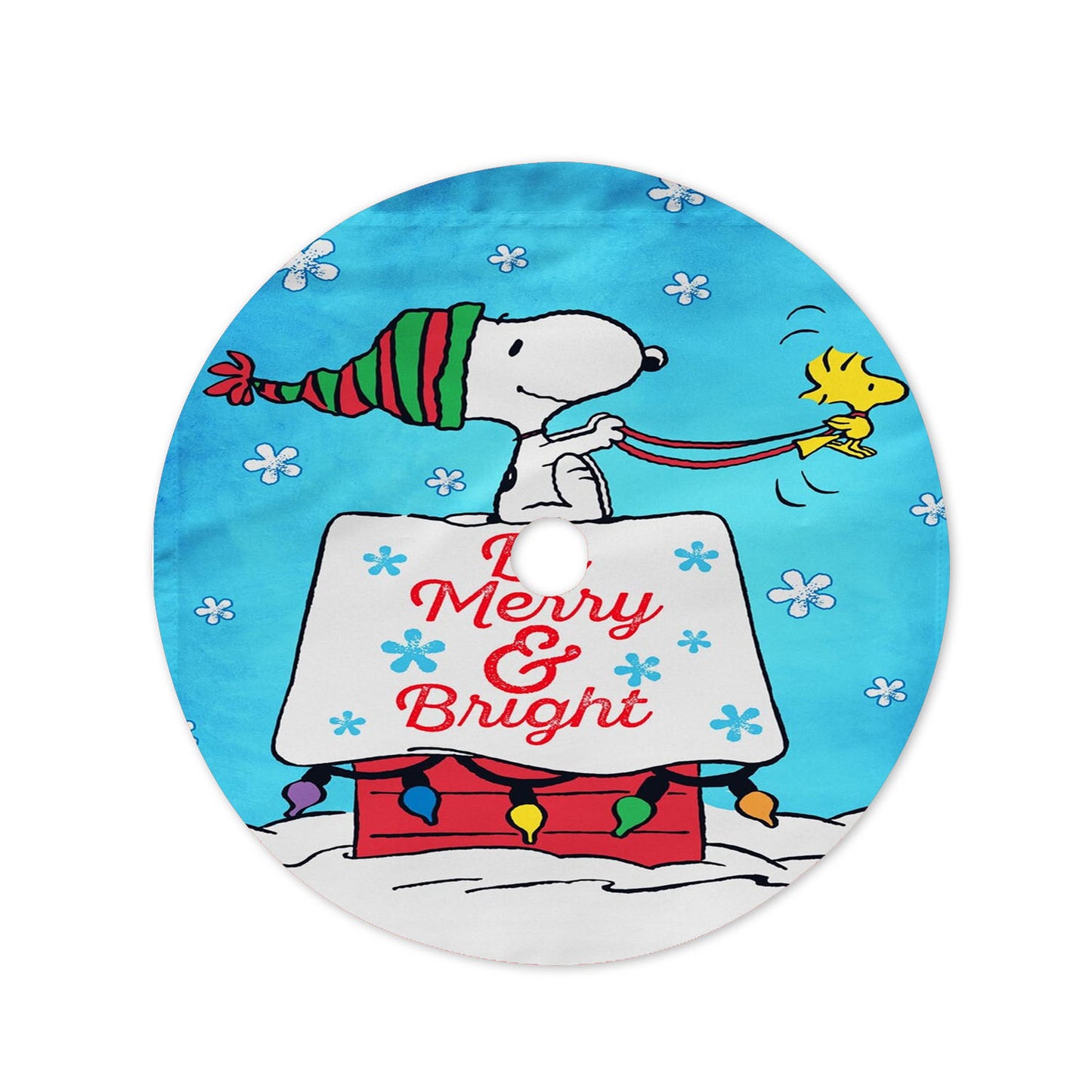 Peanuts Snoopy Christmas Christmas Tree Skirt 36 X 36 Inch