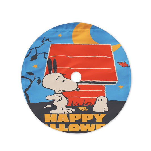 Peanuts Snoopy Ghost Happy Halloween Christmas Tree Skirt 36 X 36 Inch