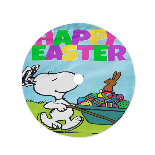 Peanuts Snoopy Happy Easter Christmas Tree Skirt 36 X 36 Inch