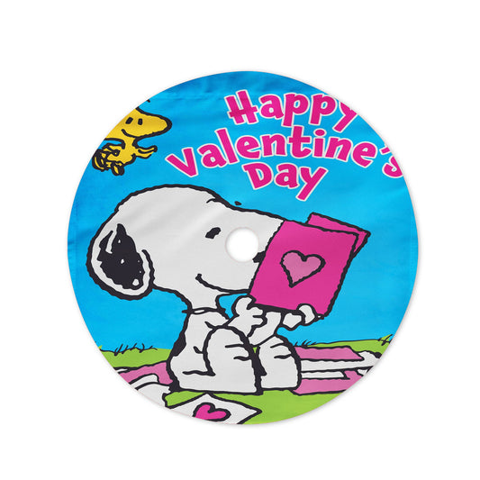 Peanuts Snoopy Happy Valentines Day Christmas Tree Skirt 36 X 36 Inch