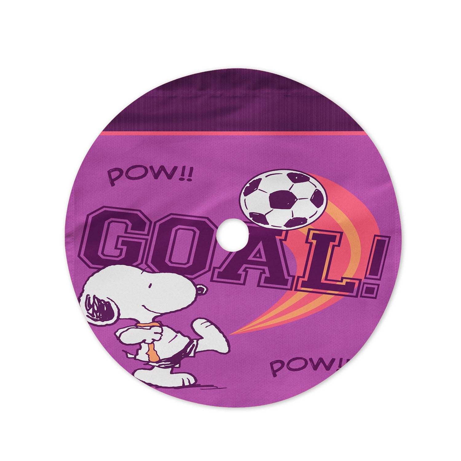 Peanuts Snoopy Soccer Goal Christmas Tree Skirt 36 X 36 Inch