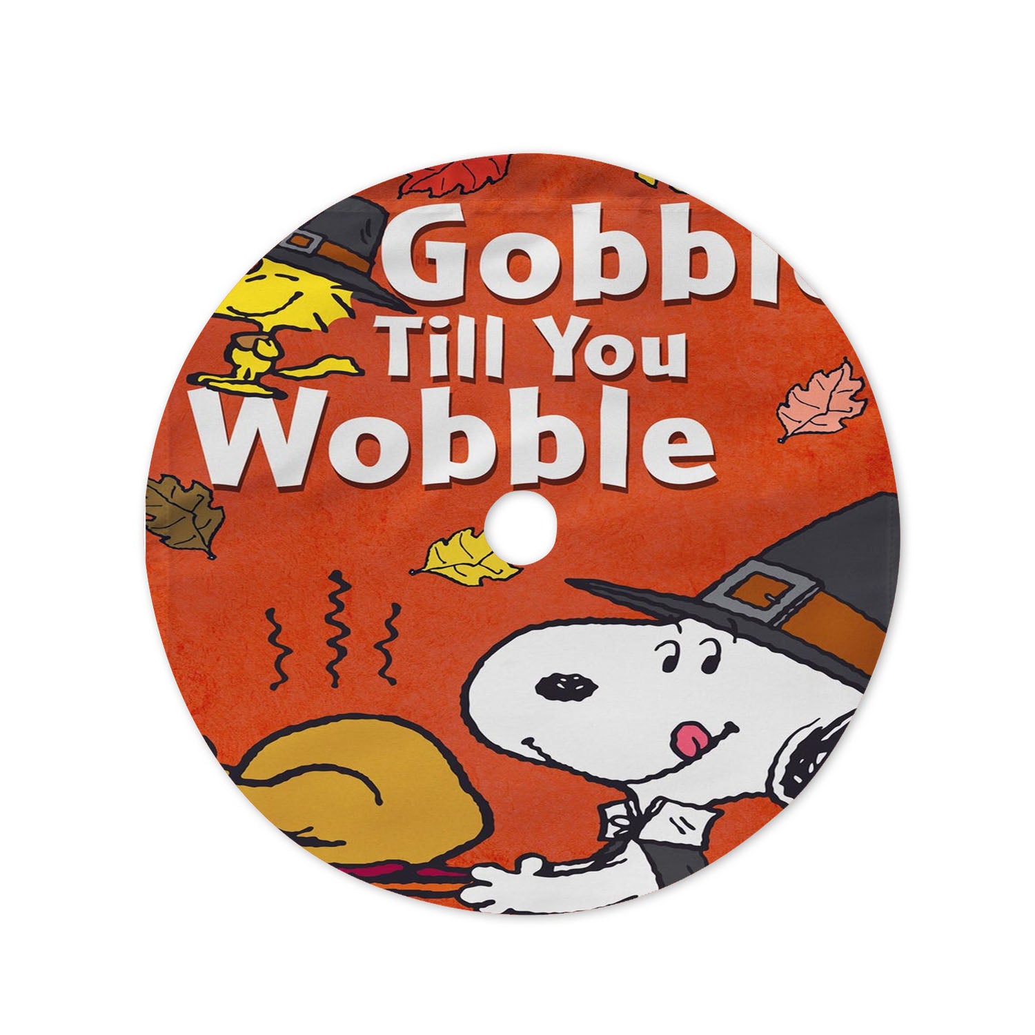 Peanuts Snoopy Thanksgiving Christmas Tree Skirt 36 X 36 Inch