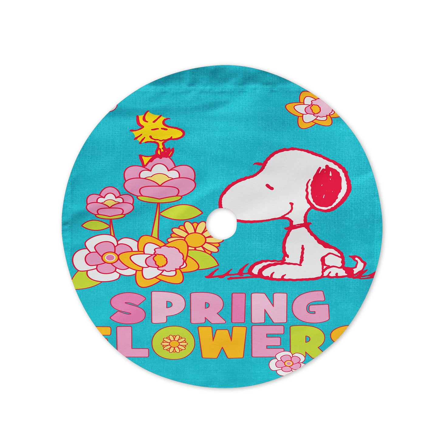 Peanuts Spring Flowers Christmas Tree Skirt 36 X 36 Inch