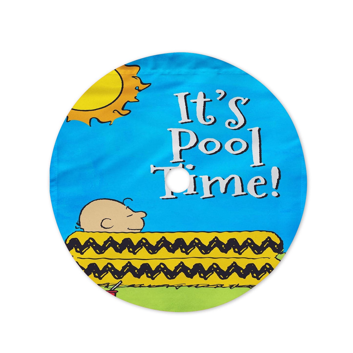 Peanuts Summer Christmas Tree Skirt 36 X 36 Inch