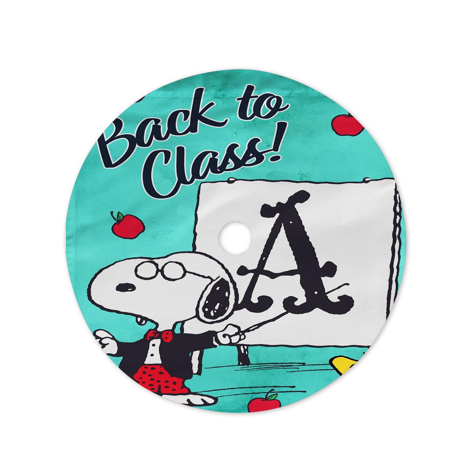 Peanuts Teacher Snoopy Back To School Christmas Tree Skirt 36 X 36 Inch
