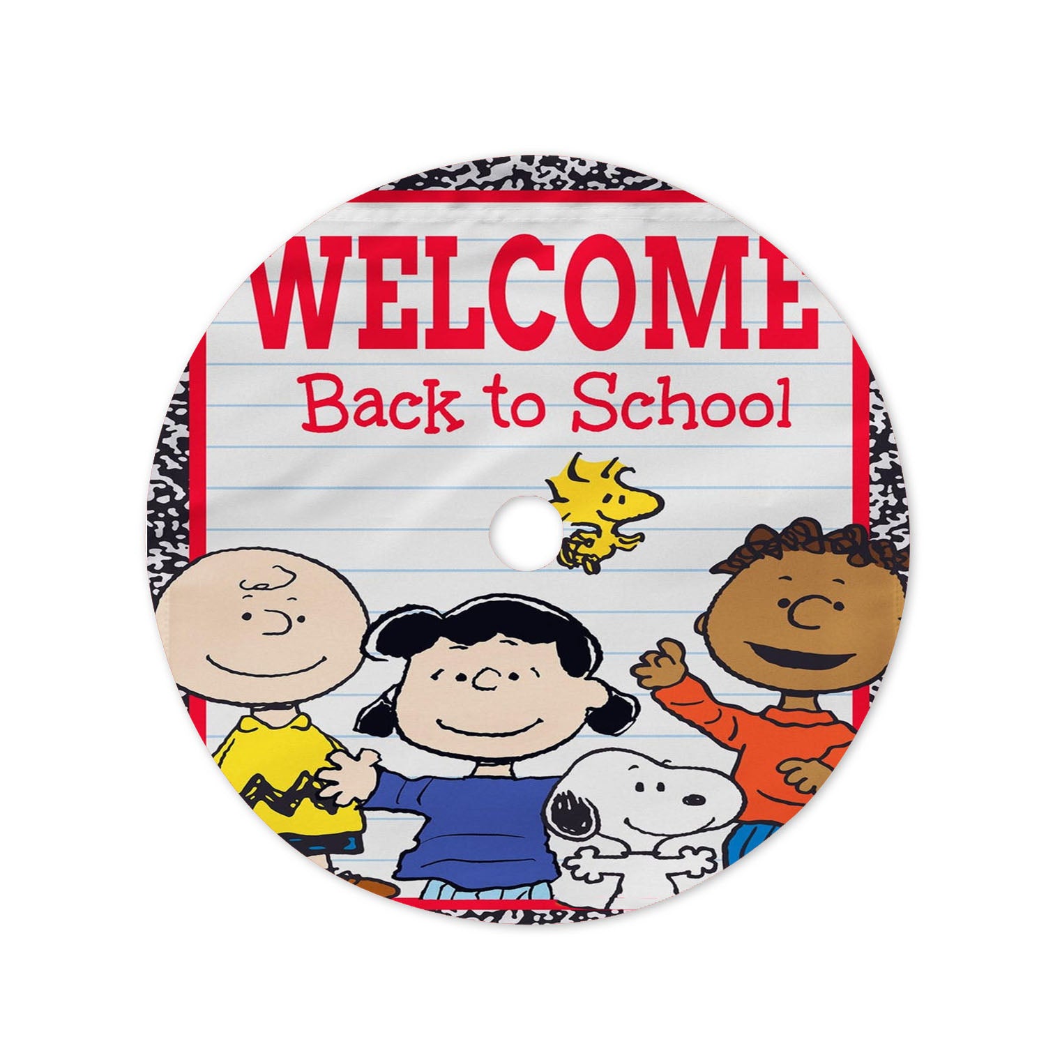 Peanuts Welcome Back To School Peanuts And The Gang Christmas Tree Skirt 36 X 36 Inch