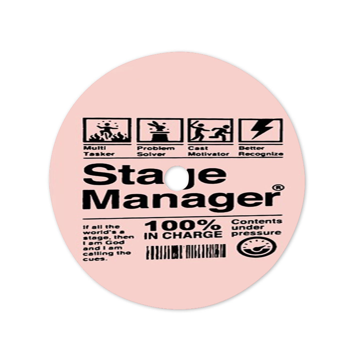 Stage Manager Musical Theatre Thespian Gift Christmas Tree Skirt 36 X 36 Inch