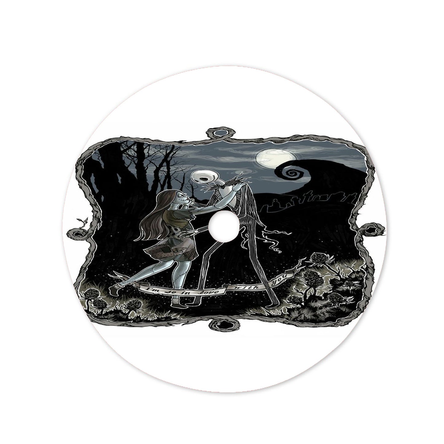 The Nightmare Before Frame Christmas Tree Skirt 36 X 36 Inch