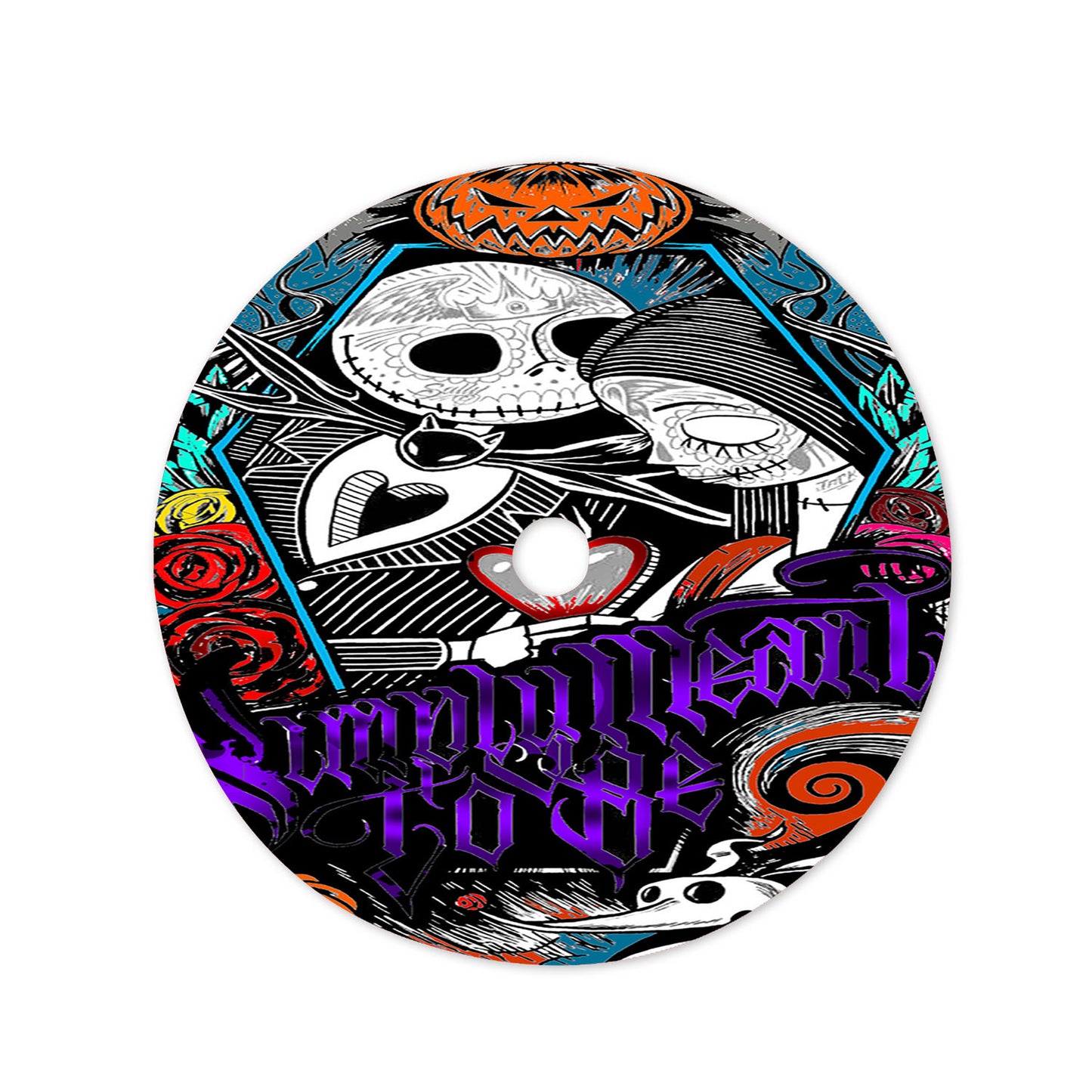 The Nightmare Before Jack Skellington And Sally Christmas Tree Skirt 36 X 36 Inch