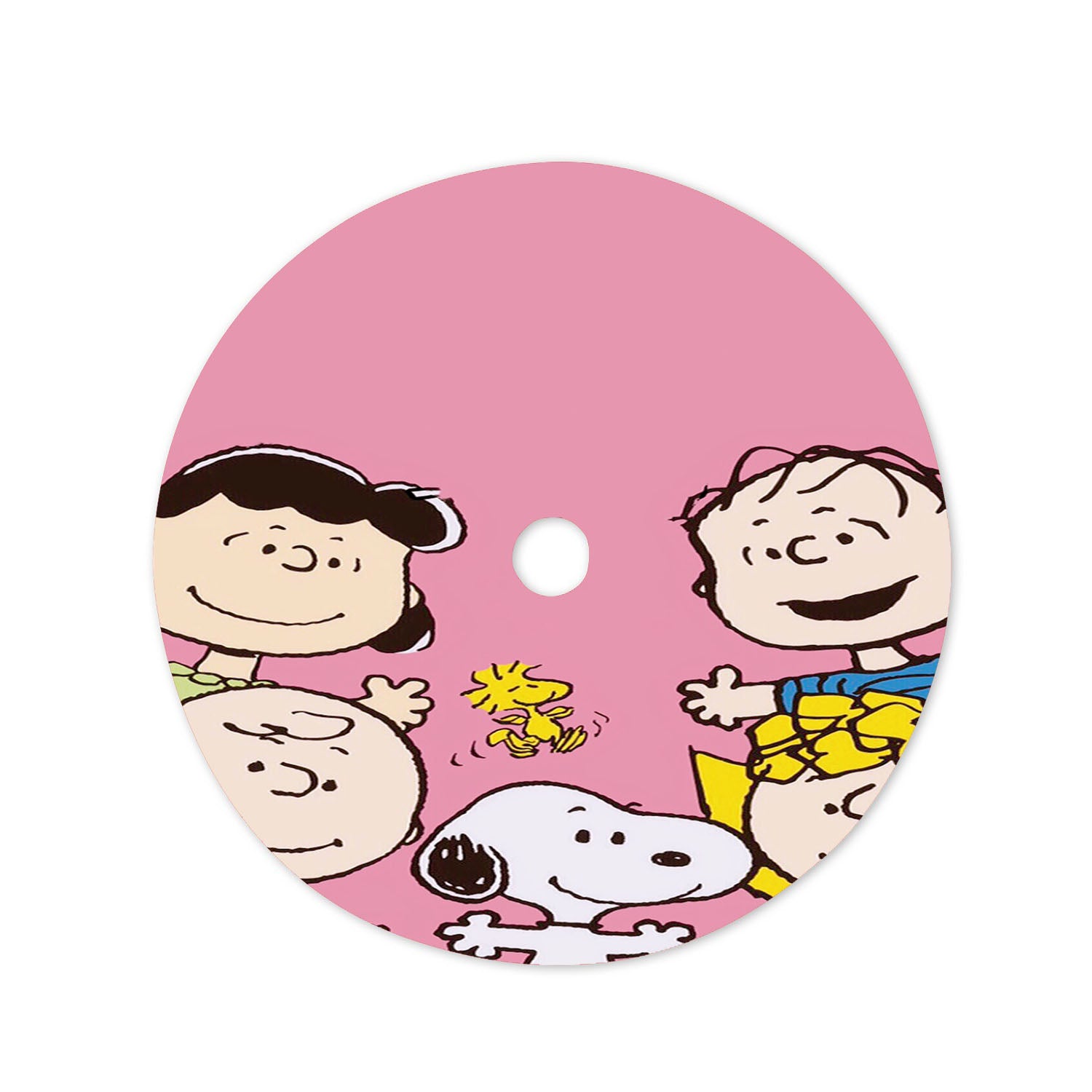 The Peanuts Charlie Brown And Snoopy Cartoon Christmas Tree Skirt 36 X 36 Inch