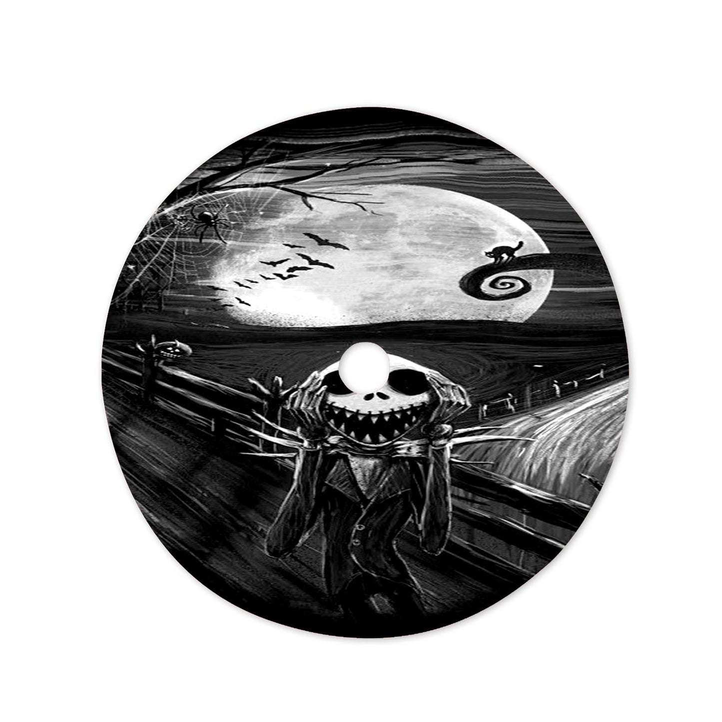 The Scream Nightmare Before Black Christmas Tree Skirt 36 X 36 Inch