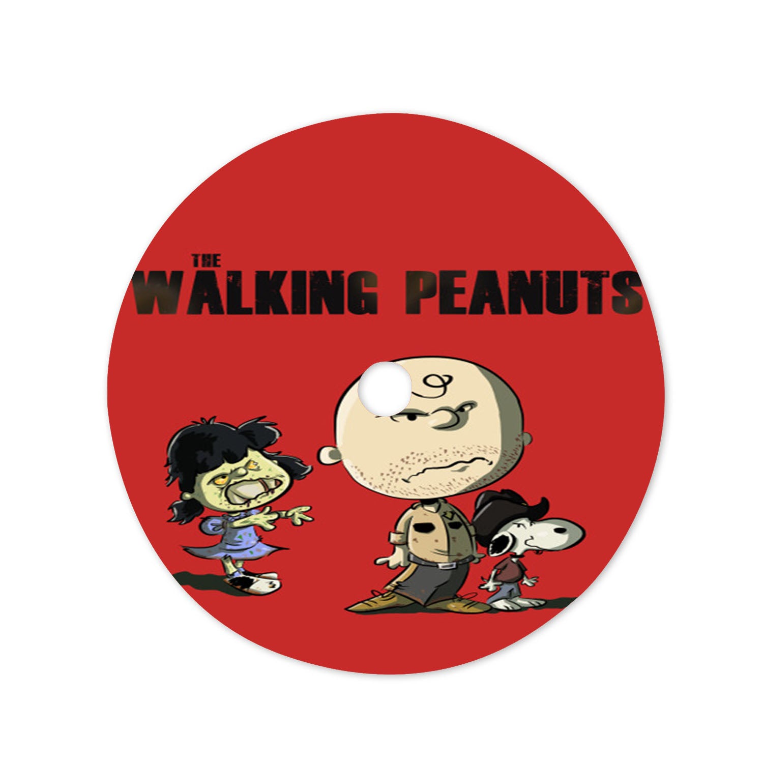 The Walking Peanuts Christmas Tree Skirt 36 X 36 Inch