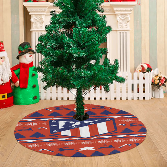 Atletico Madrid Christmas Sweater Christmas Tree Skirt 36 X 36 Inch