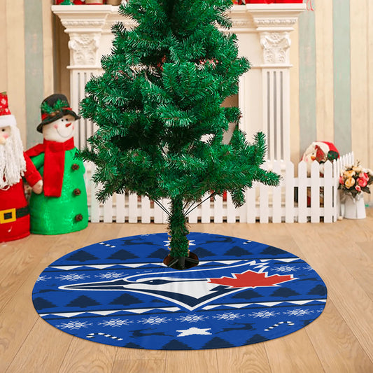 Blue Jays Christmas Sweater Christmas Tree Skirt 36 X 36 Inch