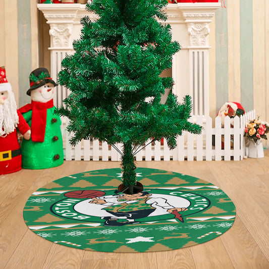 Boston Celtics Christmas Sweater Christmas Tree Skirt 36 X 36 Inch