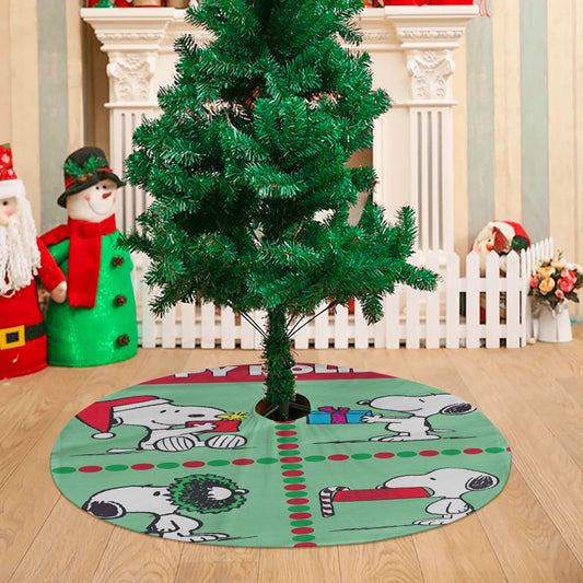 Christmas Scenes Peanuts Holiday Christmas Tree Skirt 36 X 36 Inch