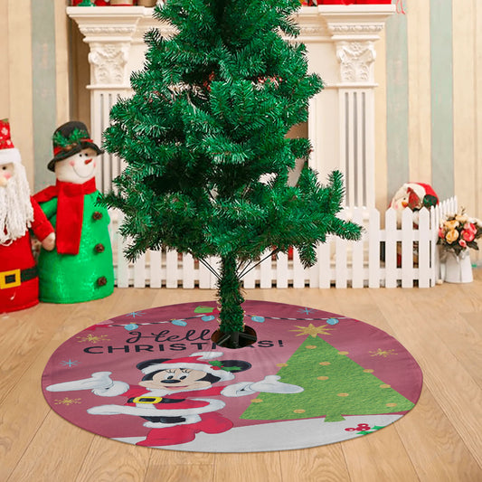 Disney Minnie Hello Christmas Christmas Tree Skirt 36 X 36 Inch