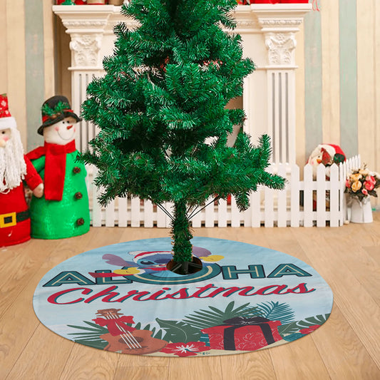 Disney Stitch Aloha Christmas Christmas Tree Skirt 36 X 36 Inch