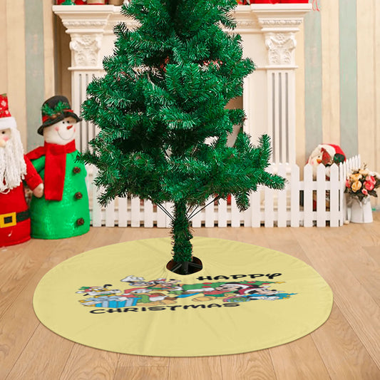 Fairytale Happy Christmas Christmas Tree Skirt 36 X 36 Inch