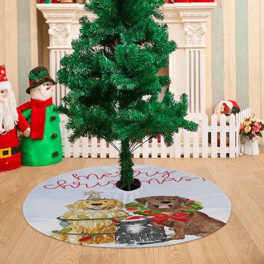 Festive Christmas Mix And Match Pet Christmas Tree Skirt 36 X 36 Inch