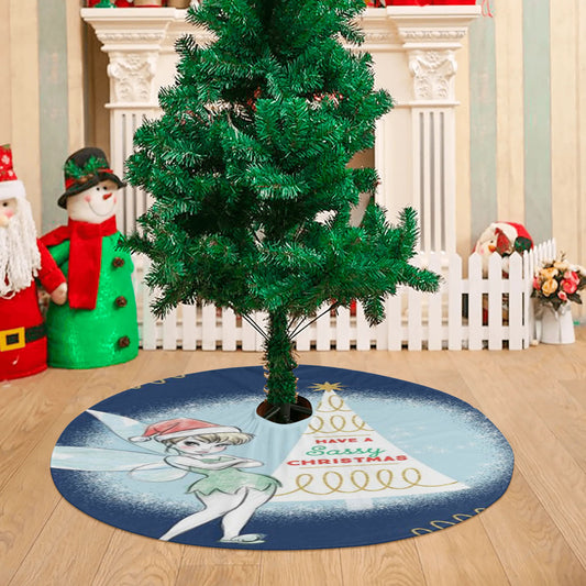 Have A Sassy Christmas Tinker Bell Christmas Tree Skirt 36 X 36 Inch