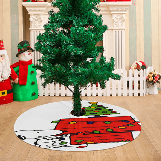 Merry Christmas Snoopy Christmas Tree Skirt 36 X 36 Inch