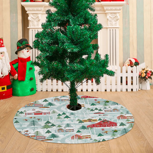 New England Christmas Christmas Tree Skirt 36 X 36 Inch