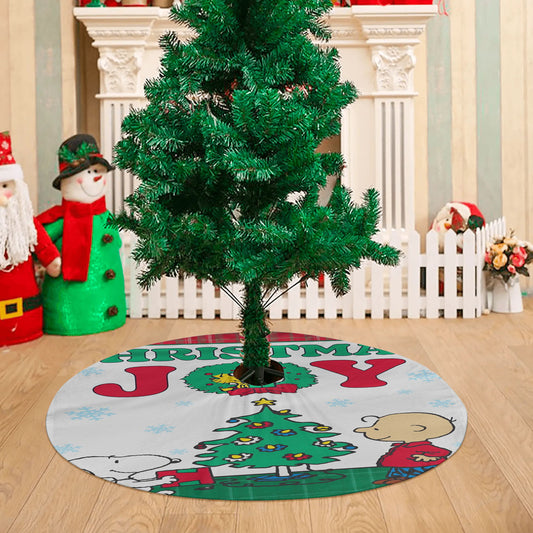 Peanuts Christmas Joy Christmas Tree Skirt 36 X 36 Inch