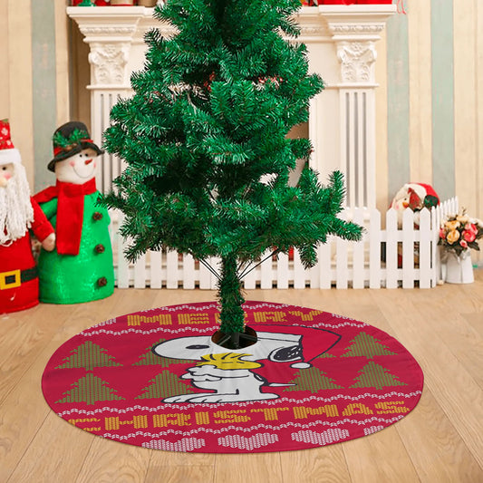 Peanuts Christmas Snoopy Christmas Tree Skirt 36 X 36 Inch