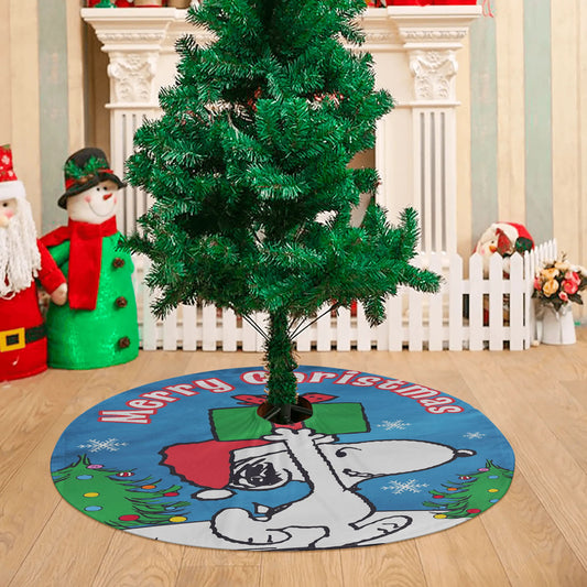 Snoopy Christmas Peanuts Christmas Tree Skirt 36 X 36 Inch