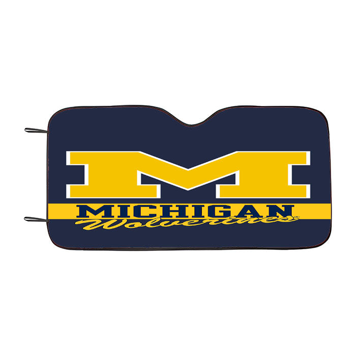 Michigan Wolverines Team Car Auto Sun Shade Windshield Cover